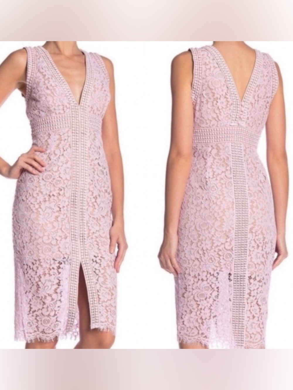 Bardot Morgan Lace Dress Ballet Pink